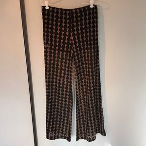 Free People crochet wide leg pants